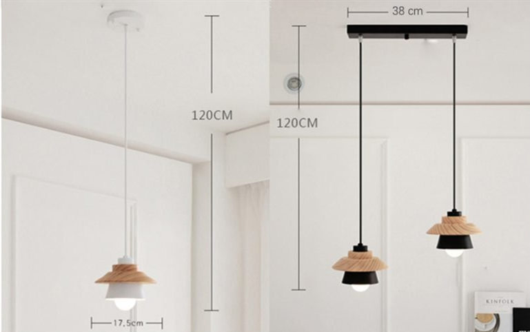 MONO木製ペンダントライト |Yigo|マルチライトペンダントライト